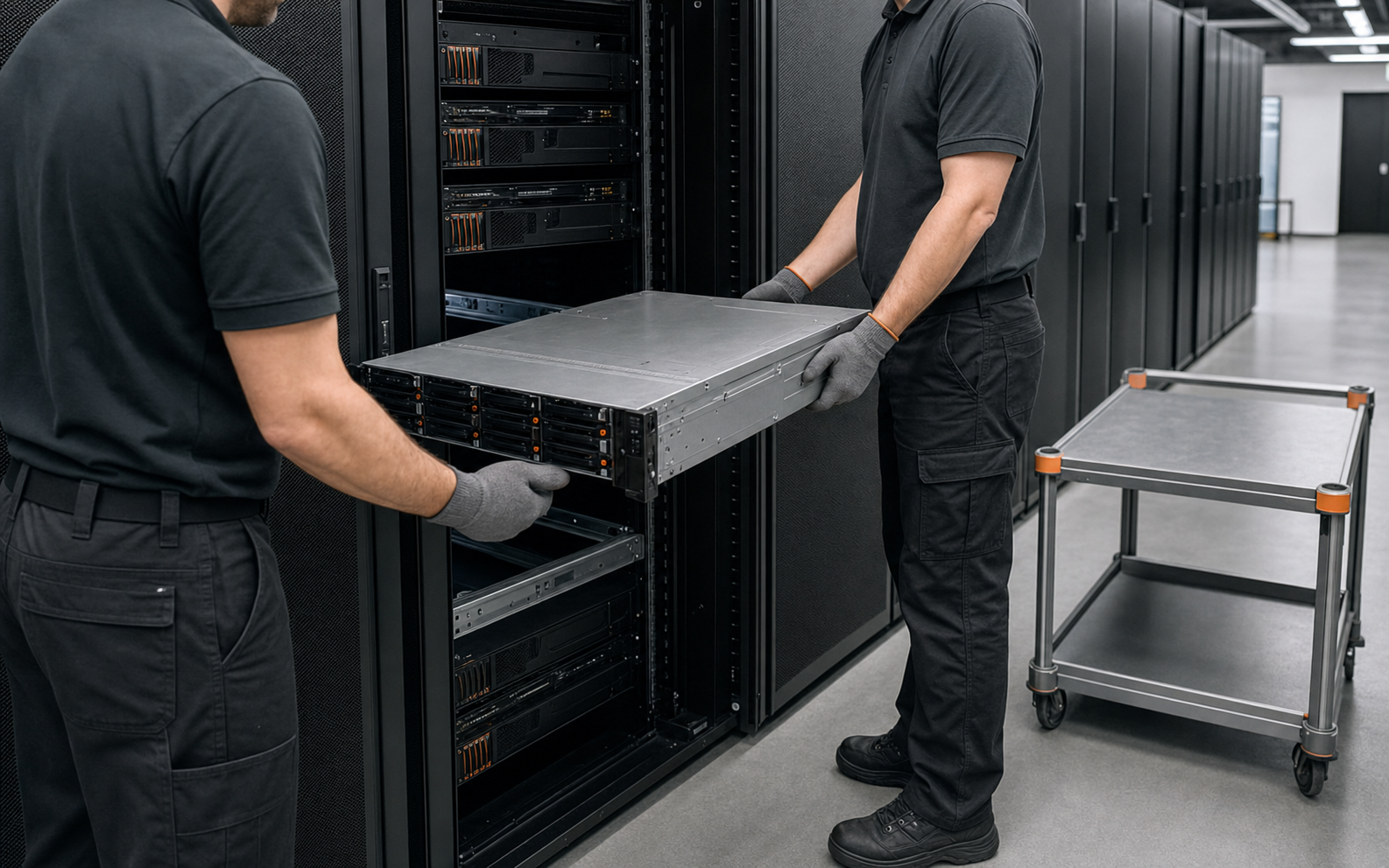 Server rack removal